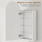 Armoire murale miroir salle de bain — vue 5