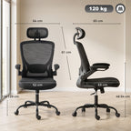 Fauteuil de bureau ergonomique en maille — vue 3