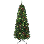 Sapin de Noël artificiel 180 cm lumineux — 240 LED multicolores et télécommande