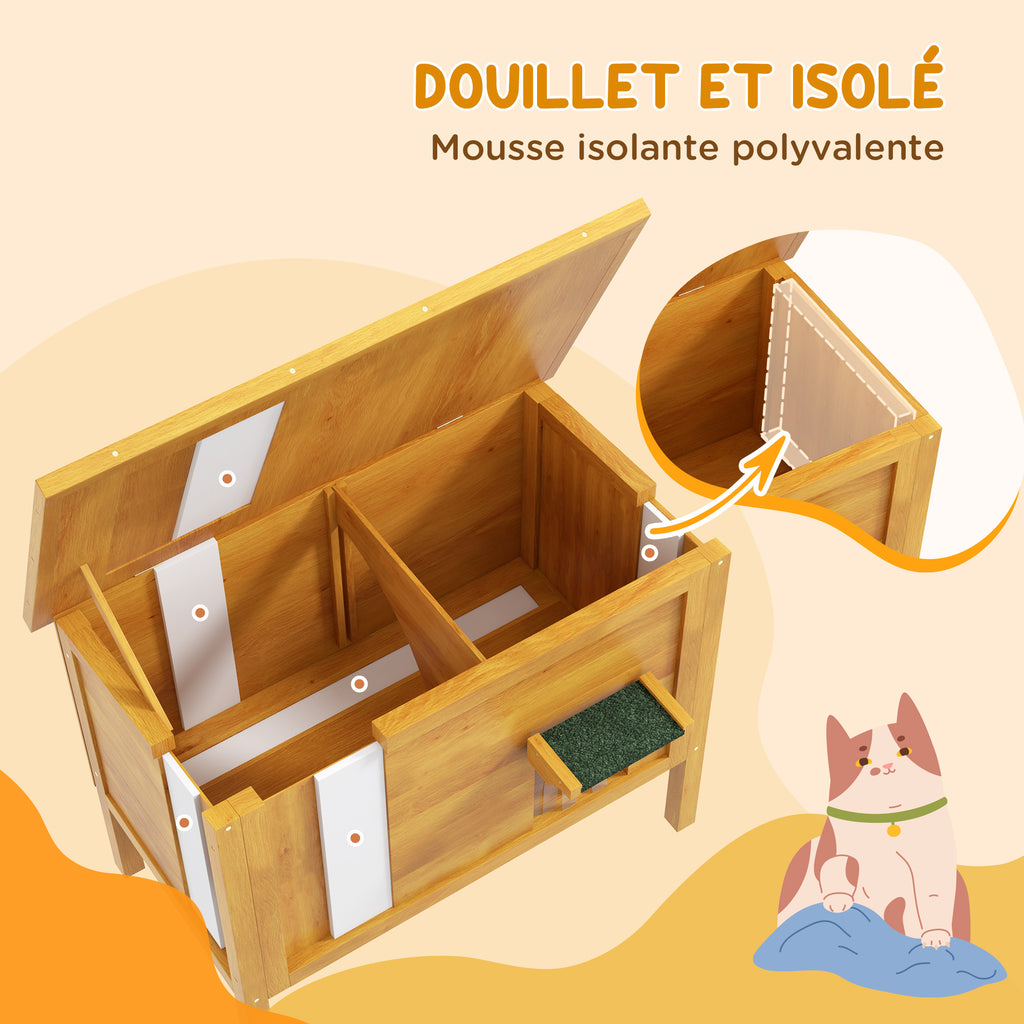 Niche d'extérieur isolée pour chat — vue 4