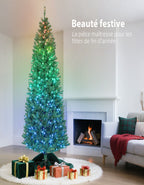 Sapin de Noël artificiel 180 cm lumineux — vue 4