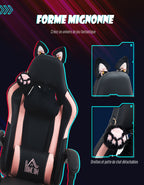 Chaise gaming oreilles de chat — vue 4