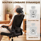 Fauteuil de bureau ergonomique en maille — vue 4