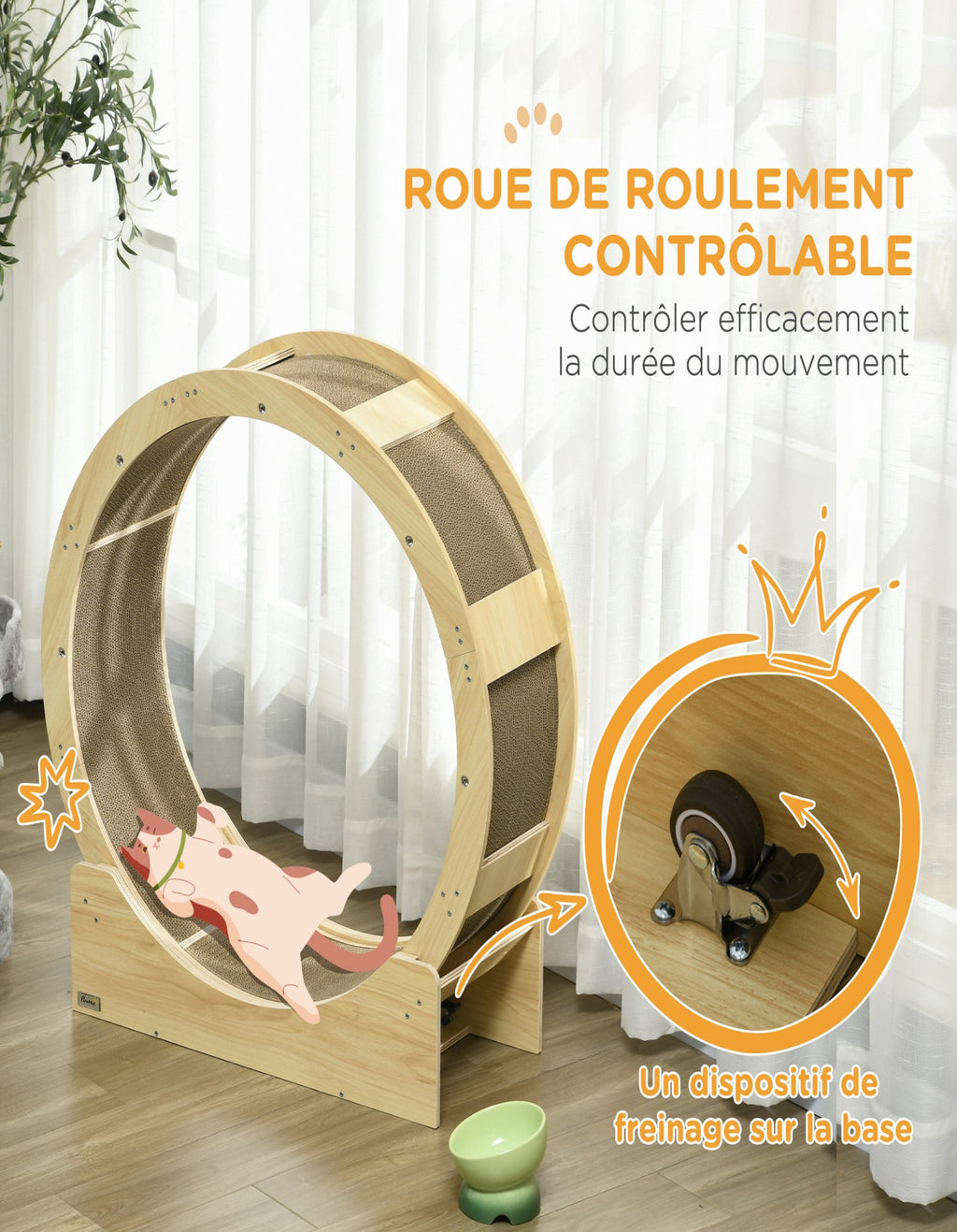 Roue d'exercice pour chat 91 cm — vue 6