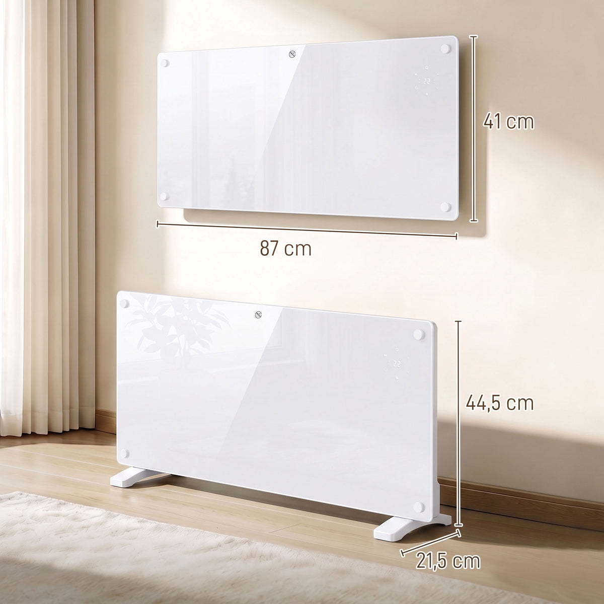 Radiateur électrique connecté Wi-Fi 2000 W — vue 3