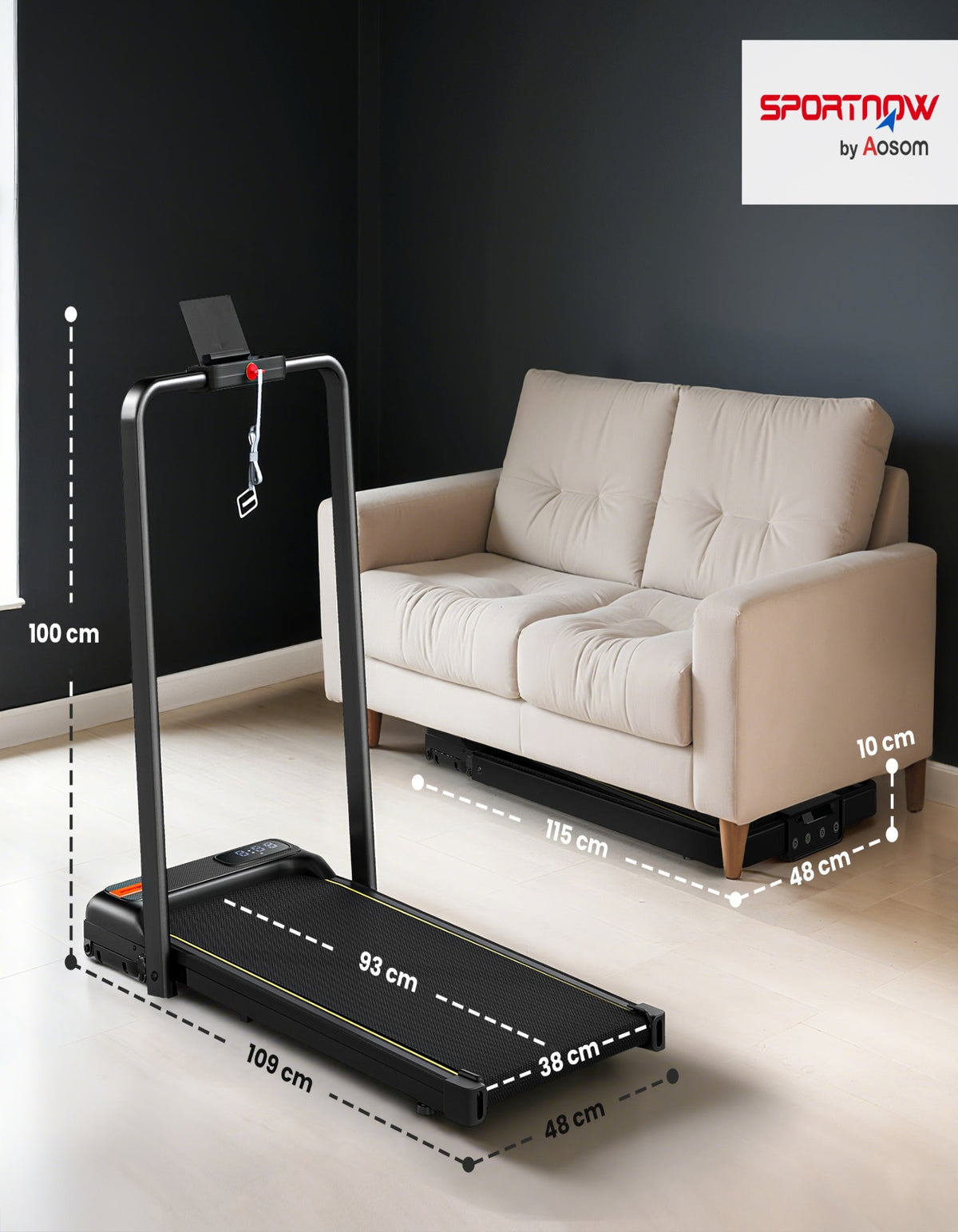 Tapis de marche pliable 2-en-1 — vue 3