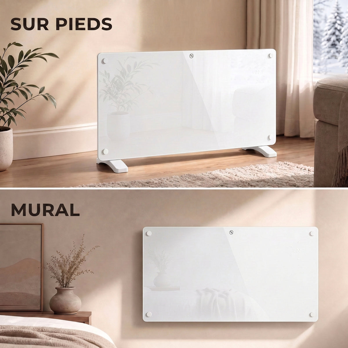 Radiateur électrique connecté Wi-Fi 2000 W — vue 7