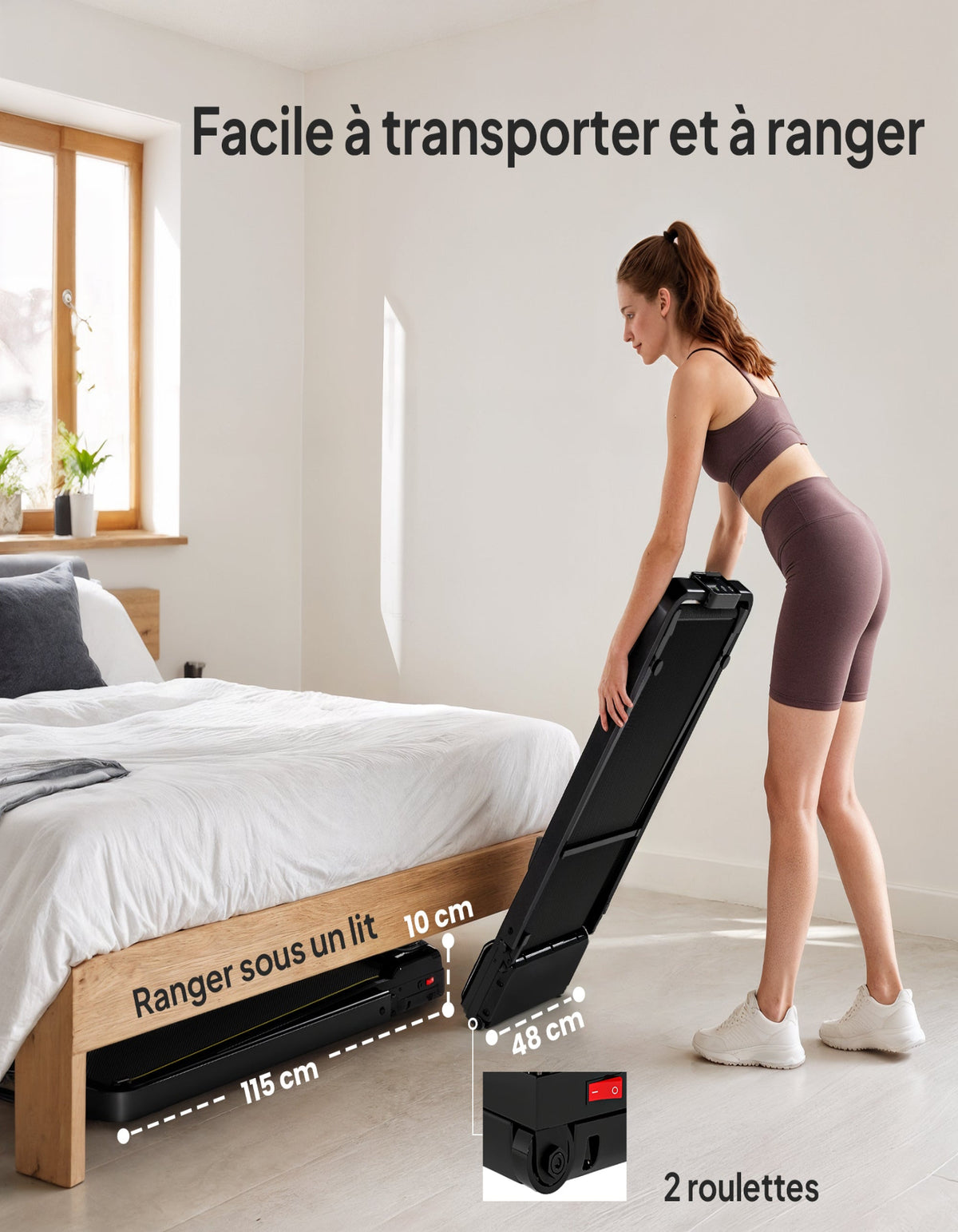 Tapis de marche pliable 2-en-1 — vue 8
