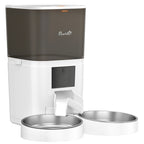 Distributeur de croquettes connecté Wi-Fi 6 L — 2 bols inox, pour 2 animaux