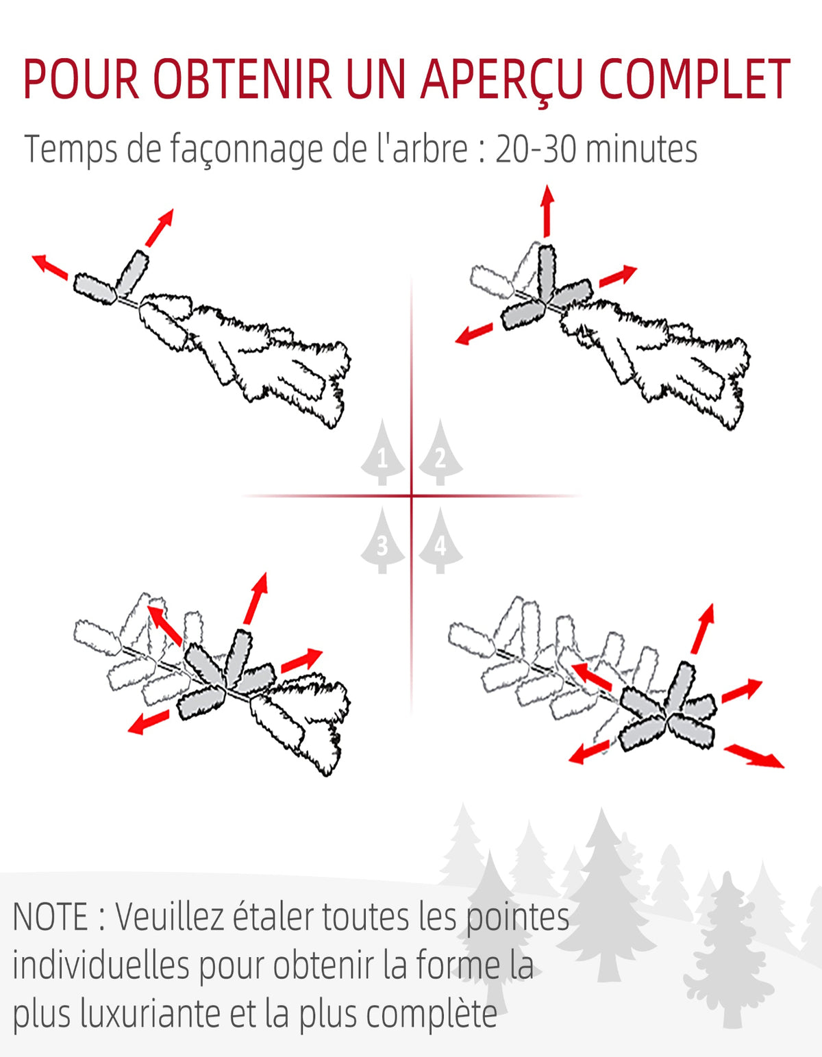 Sapin de Noël enneigé 180 cm — vue 7