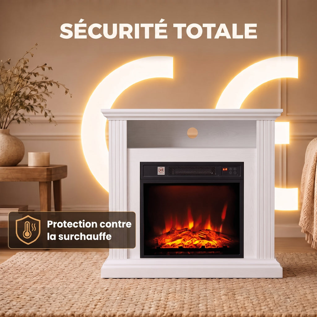 Cheminée électrique effet flamme 1800 W — vue 6