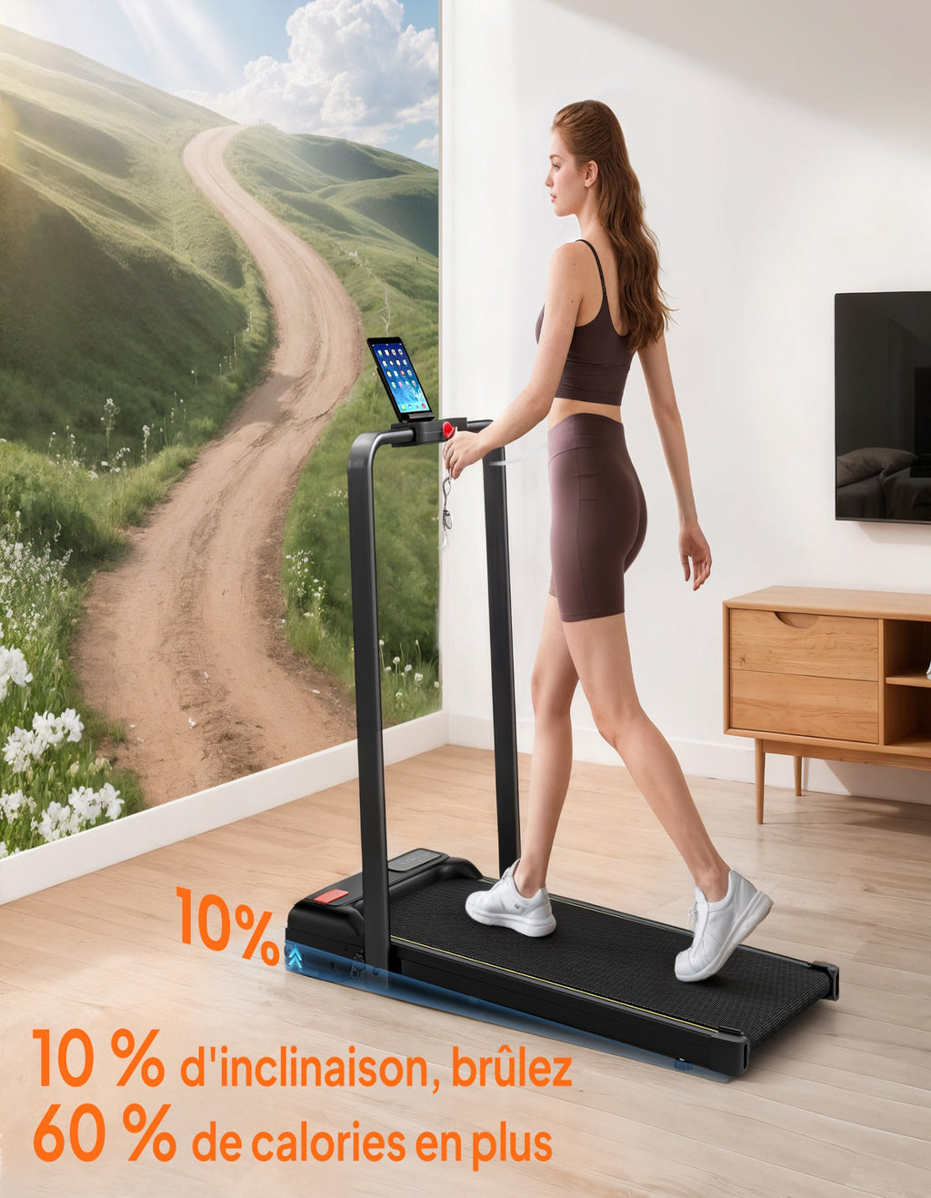 Tapis de marche pliable 2-en-1 — vue 4