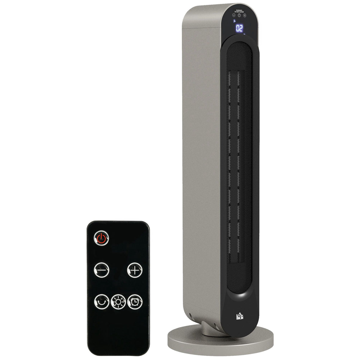 Chauffage soufflant oscillant 1100/2200 W - mini radiateur céramique PTC - télécommande incluse - chauffage d'appoint