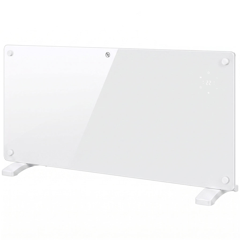 Radiateur électrique connecté Wi-Fi 2000 W — thermostat, programmation 7 jours