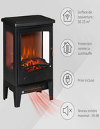 Poêle électrique néo-rétro 1800 W — vue 6