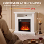 Cheminée électrique effet flamme 1800 W — vue 3