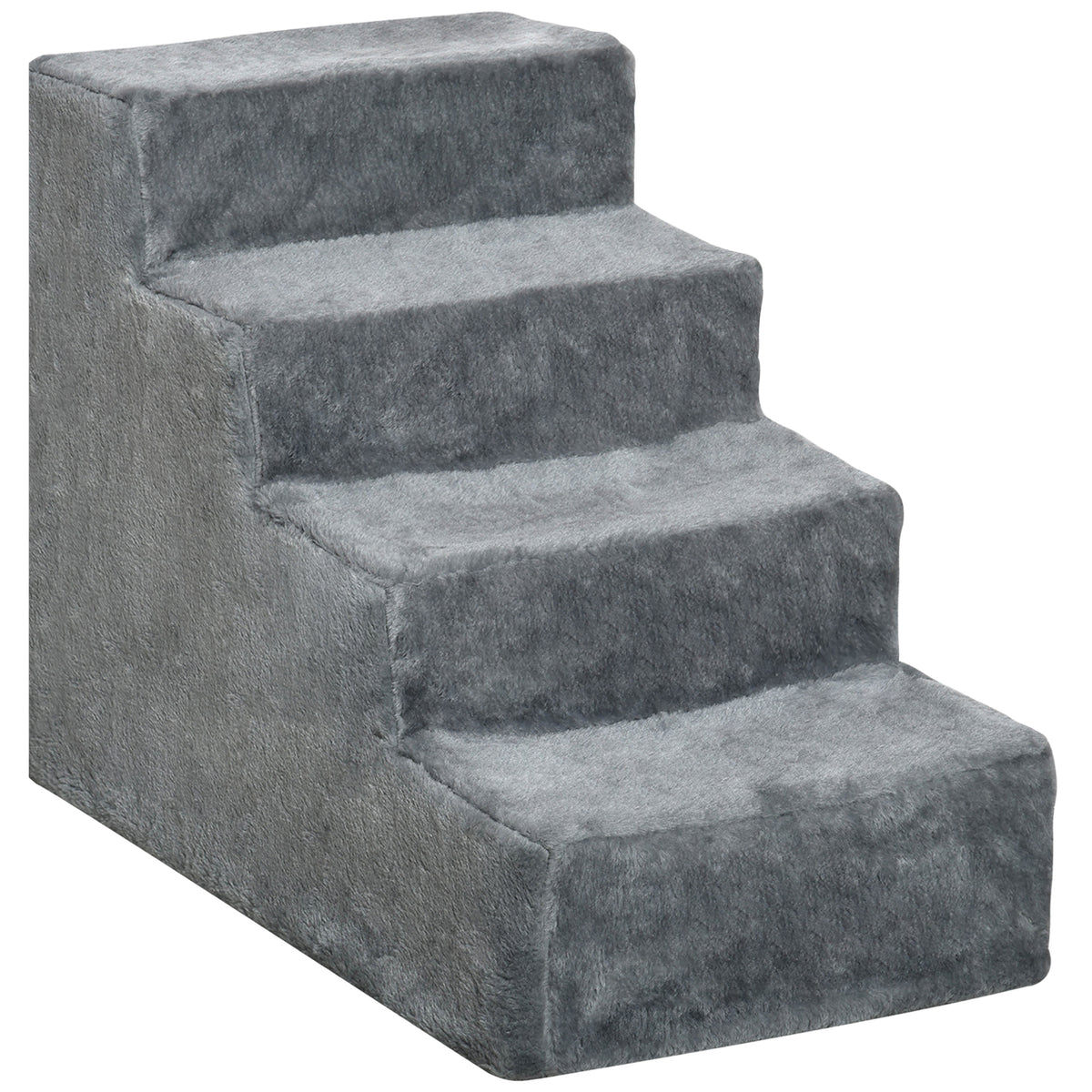 Escalier pour chien et chat 4 marches — revêtement flanelle antidérapant