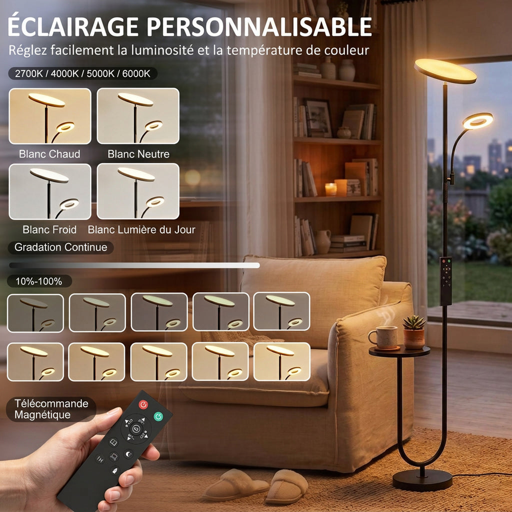 Lampadaire liseuse LED 42 W — vue 6