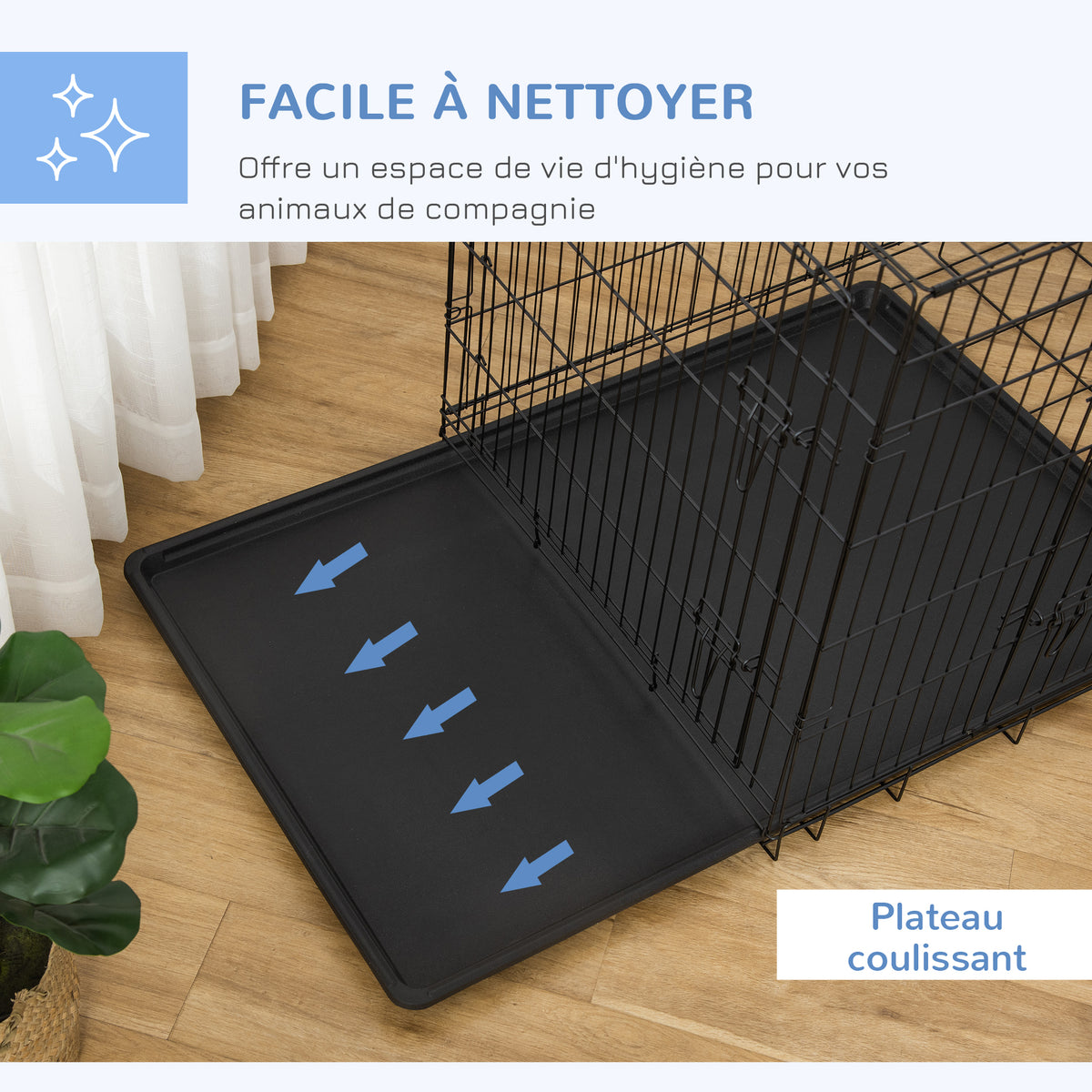 Caisse de transport pliante pour chien — vue 6