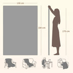 Couverture chauffante, plaid chauffant, 9 niveaux de chauffage, minuterie 9H, lavable en machine, 180x130cm, gris