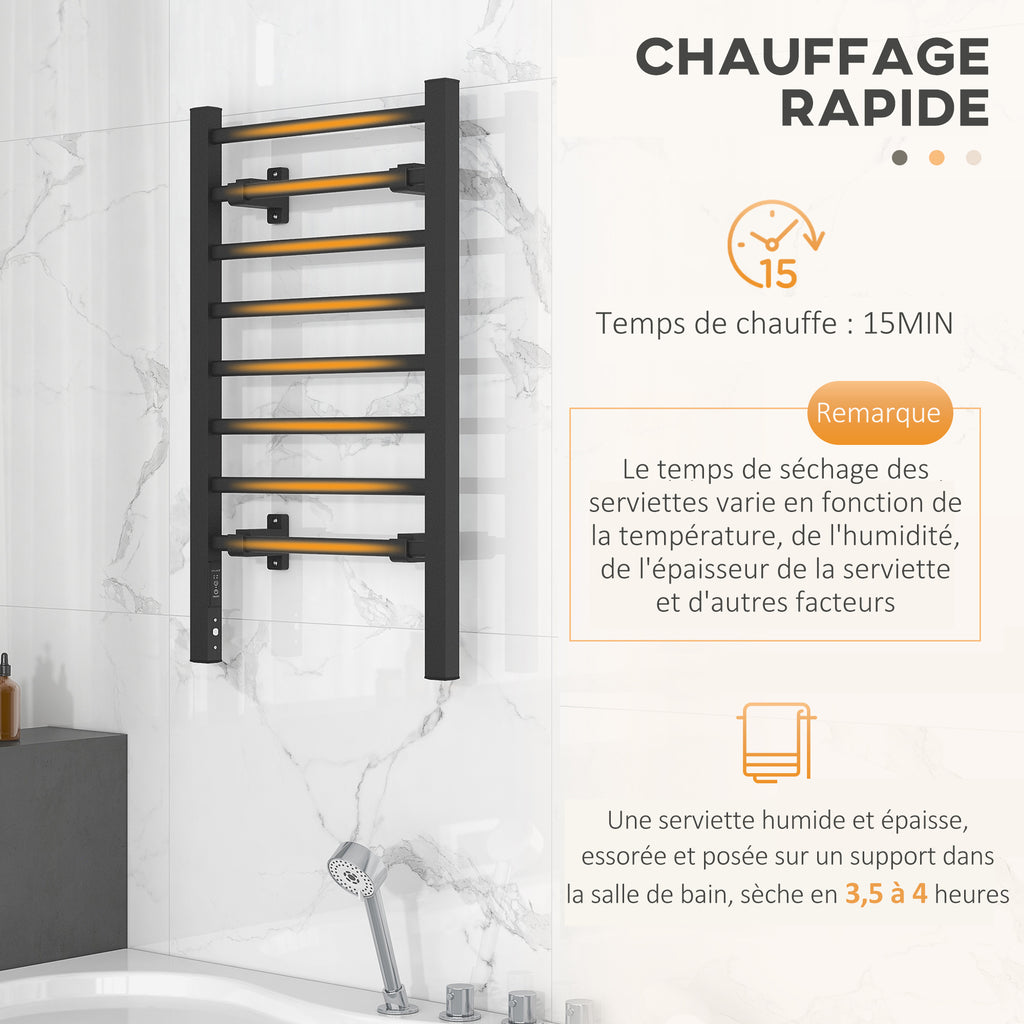 Sèche-serviettes électrique 8 barres — vue 6