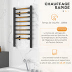 Sèche-serviettes électrique 8 barres — vue 6