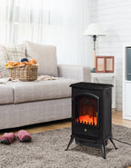 Poêle électrique effet flamme rétro 2000 W — vue 7