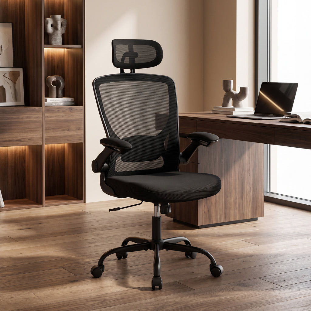 Fauteuil de bureau ergonomique en maille — vue 2