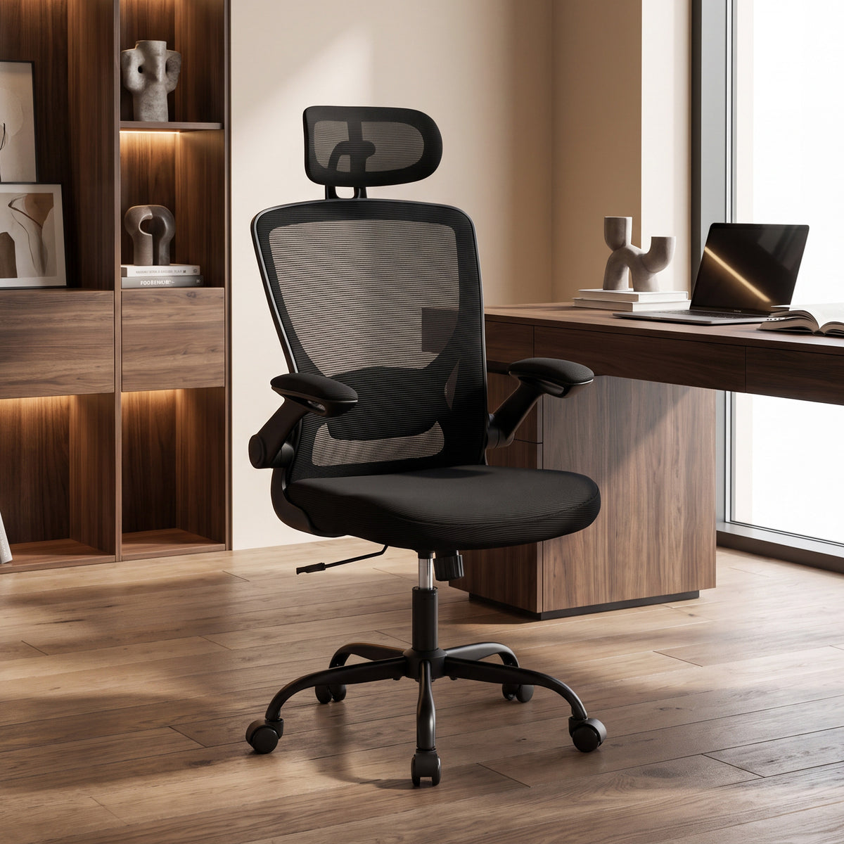Fauteuil de bureau ergonomique en maille — vue 2