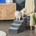 Escalier pour chien et chat 4 marches — revêtement flanelle antidérapant