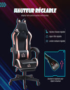 Chaise gaming oreilles de chat — vue 5