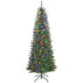 Sapin de Noël artificiel 210 cm slim — 350 lumières LED, 9 effets