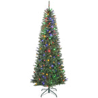 Sapin de Noël artificiel 210 cm slim — 350 lumières LED, 9 effets