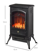 Poêle électrique effet flamme rétro 2000 W — vue 3